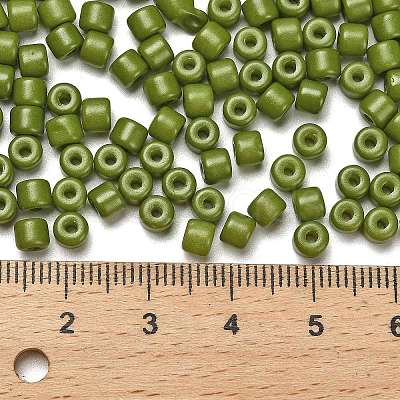 Baking Paint Pearlized Glass Seed Beads SEED-C001-04A-09-1