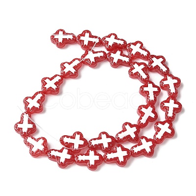 Baking Paint Glass Enamel Beads BLOW-D300-06E-1