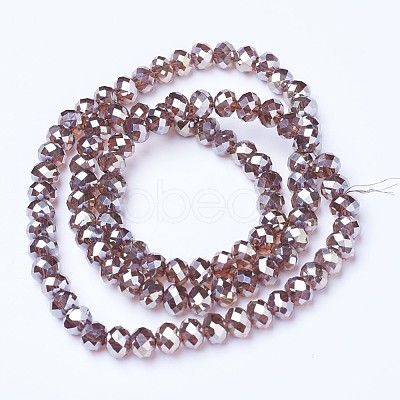 Electroplate Glass Beads Strands EGLA-A034-T6mm-C12-1