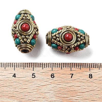 Handmade Tibetan Style Beads KK-G473-02AG-01-1