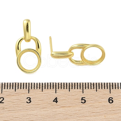 925 Sterling Silver Studs Earring Findings STER-H113-02G-1