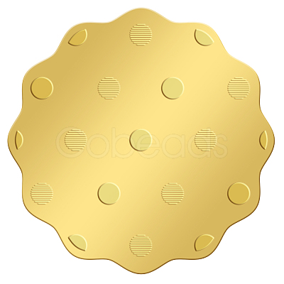 Plastic Self Adhesive Gold Foil Embossed Stickers DIY-WH0211-251-1