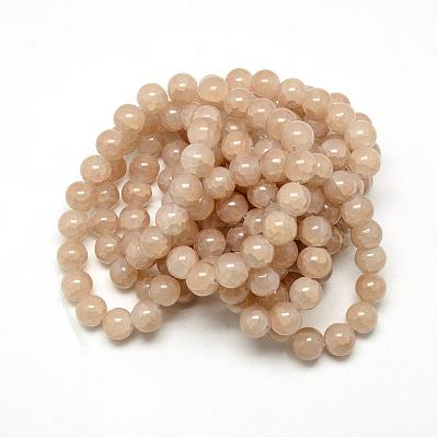 Baking Paint Crackle Glass Bead Strands DGLA-Q023-4mm-YS25-1