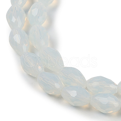Electroplate Imitation Jade Glass Beads Strands EGLA-N013-J10mm-D02-1