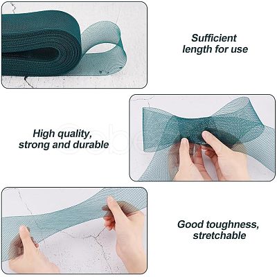 Polyester Horsehair Braid Boning Wedding Dress Accessories OCOR-WH0082-74A-1