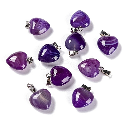 Natural Agate Pendants G-I311-A01-1