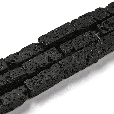 Natural Lava Rock Beads Strands G-C084-C08-01-1