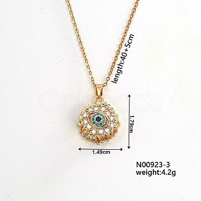 Simple and Versatile Brass Pendant Necklacs DU3795-3-1