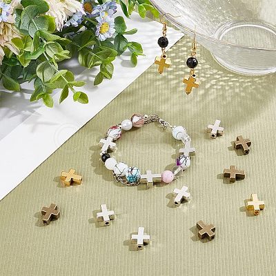 60Pcs 6 Colors Tibetan Style Alloy Beads TIBEB-HY0001-05-1