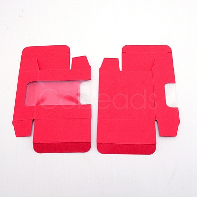 Kraft Paper Cardboard Jewelry Boxes CON-WH0039-18C-1