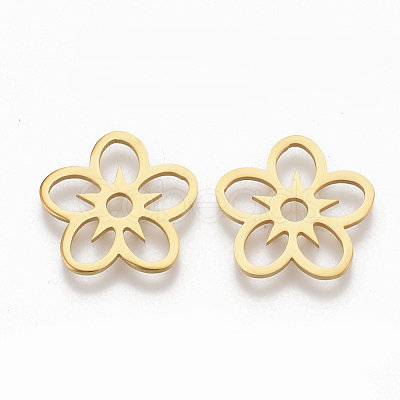 201 Stainless Steel Filigree Joiners STAS-S079-113G-1