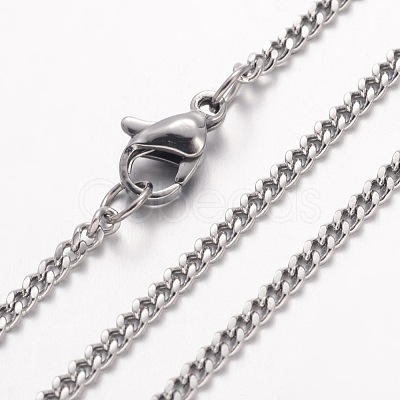 Non-Tarnish 304 Stainless Steel Necklace X-MAK-K004-11P-1