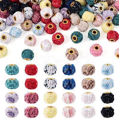 100Pcs Cloth Alloy European Beads FIND-TA0006-74-1