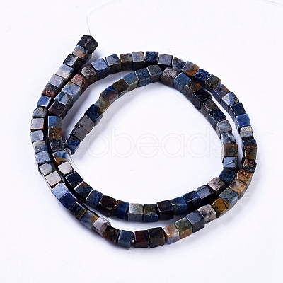 Natural Dumortierite Quartz Beads Strands G-D0020-18-1