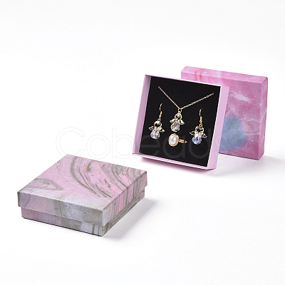 Cotton Filled Cardboard Gift Box Jewelry Set Boxes LS-X1-CBOX-G018-E02-1
