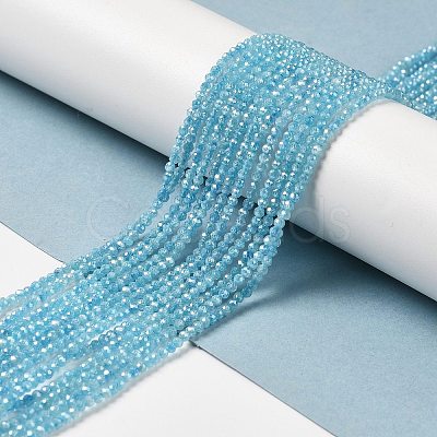 Cubic Zirconia Bead Strands ZIRC-C006-01A-10-1