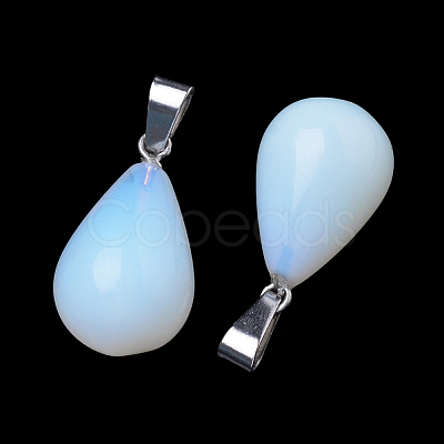 Teardrop Opalite Pendants G-Q435-05-1