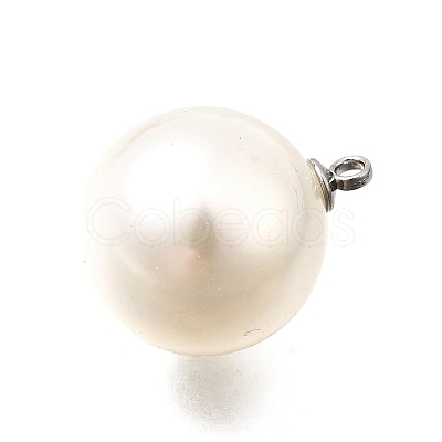ABS Plastic Imitation Pearl Pendants FIND-H052-01J-01P-1