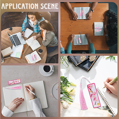 DIY Bookmarks Embroidery Starter Kit DIY-WH20816-004D-1