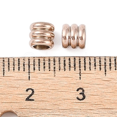 Ion Plating(IP) 304 Stainless Steel Beads STAS-WH0055-05RG-1