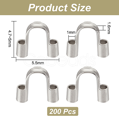 200Pcs 304 Surgical Stainless Steel Wire Guardian and Protectors STAS-UN0045-41-1