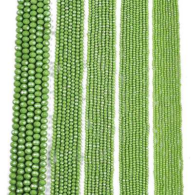 Electroplate Glass Beads Strands EGLA-A044-P4mm-A30-1