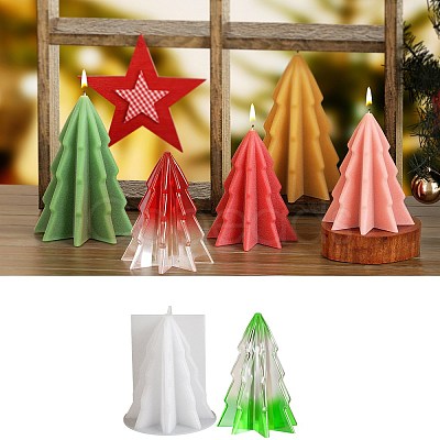 Christmas Tree Candles Silicone Molds SIL-B074-02A-1