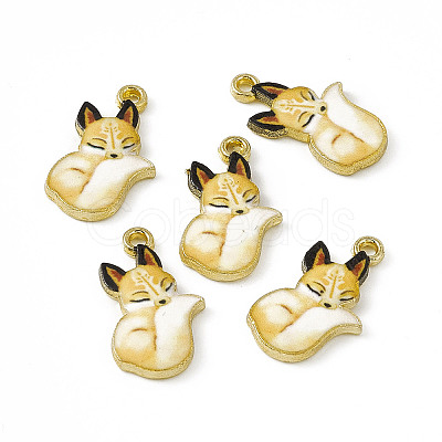 Painted Alloy Pendants LS-PALLOY-P288-05G-01-1