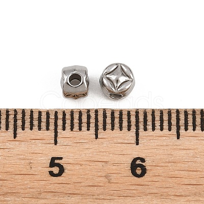 304 Stainless Steel Beads STAS-D394-02C-P-1