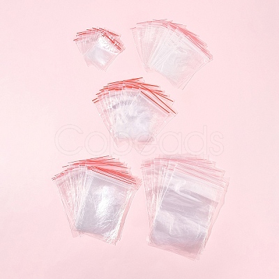 300Pcs 5 Styles Plastic Zip Top Bags OPP-FS0001-22-1