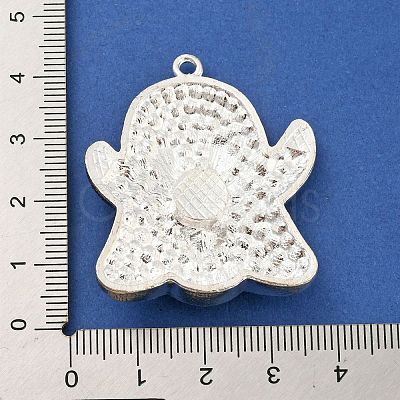 Alloy with Glass Rhinestone Pendants FIND-B033-01G-P-1