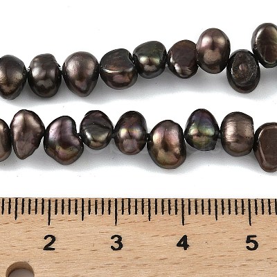 Dyed Natural Cultured Freshwater Pearl Beads Strands PEAR-A006-19B-1