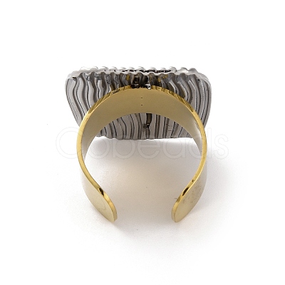 304 Stainless Steel Open Cuff Rings RJEW-K258-08GP-02-1