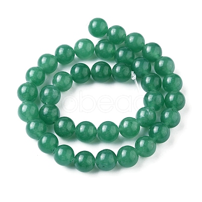 1 Strand Natural Green Aventurine Beads Strands G-YW0001-35B-1