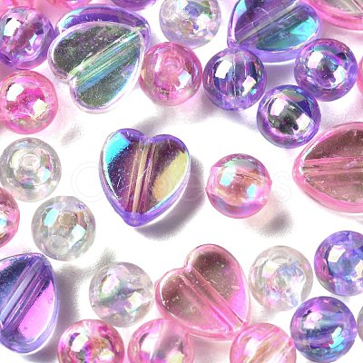 Eco-Friendly Transparent Acrylic Beads TACR-FS0001-07-1