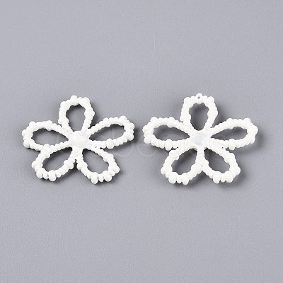 Spray Painted Alloy Flower Multi-Strand Links PALLOY-Q464-01A-1