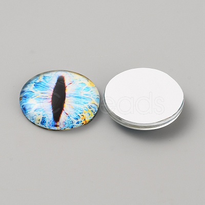 Luminous Self Adhesive Glass Eyes Cabochons DIY-WH0304-941C-38-1