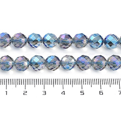 Electroplated Synthetic Quartz Crystal Beads Strands G-Z038-A02-02FR-1-1