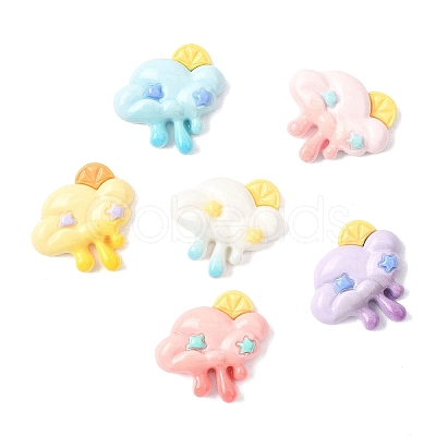 20Pcs Opaque Resin Decoden Cabochons CRES-YW0002-64-1