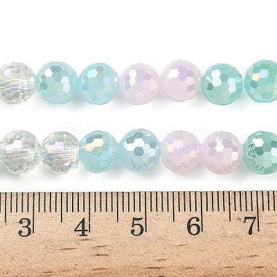 Electroplate Glass Beads Strands EGLA-D300-06-8mm-15-1
