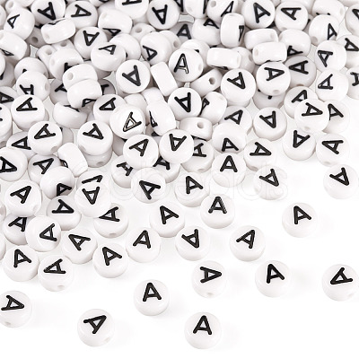 500Pcs Acrylic Beads SACR-TA0001-55A-1