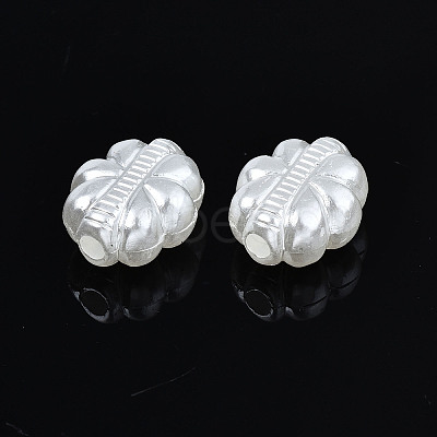 ABS Plastic Imitation Pearl Beads OACR-N008-124-1