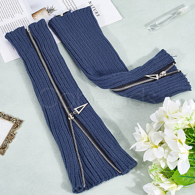 Acrylic Fibers Leg Sleeves AJEW-WH20072-16C-1
