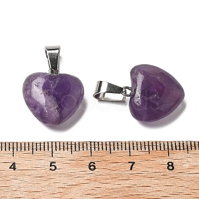 Natural Amethyst Pendants G-I311-A18-1