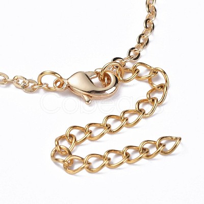 Brass Charm Bracelets BJEW-JB04322-02-1