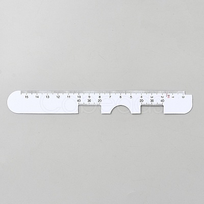 Plastic PVC Pupil Distance Ruler AJEW-WH0348-462-1