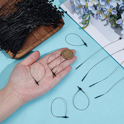 1000Pcs Plastic Snap Lock Hang Tag String CY0001-12-1