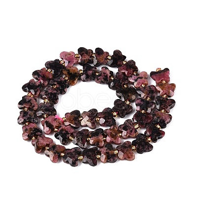 Natural Rhodonite Beads Strands G-N371-10A-05-1