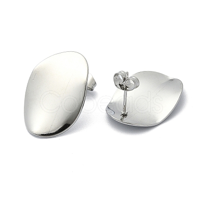 Tarnish Resistant 201 Stainless Steel Stud Earrings EJEW-K270-07P-1