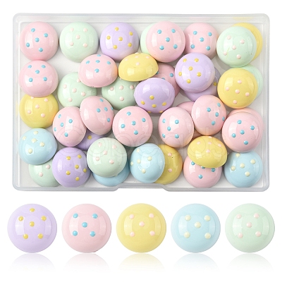 40Pcs Plastic Cabochons FIND-FS0004-35B-1